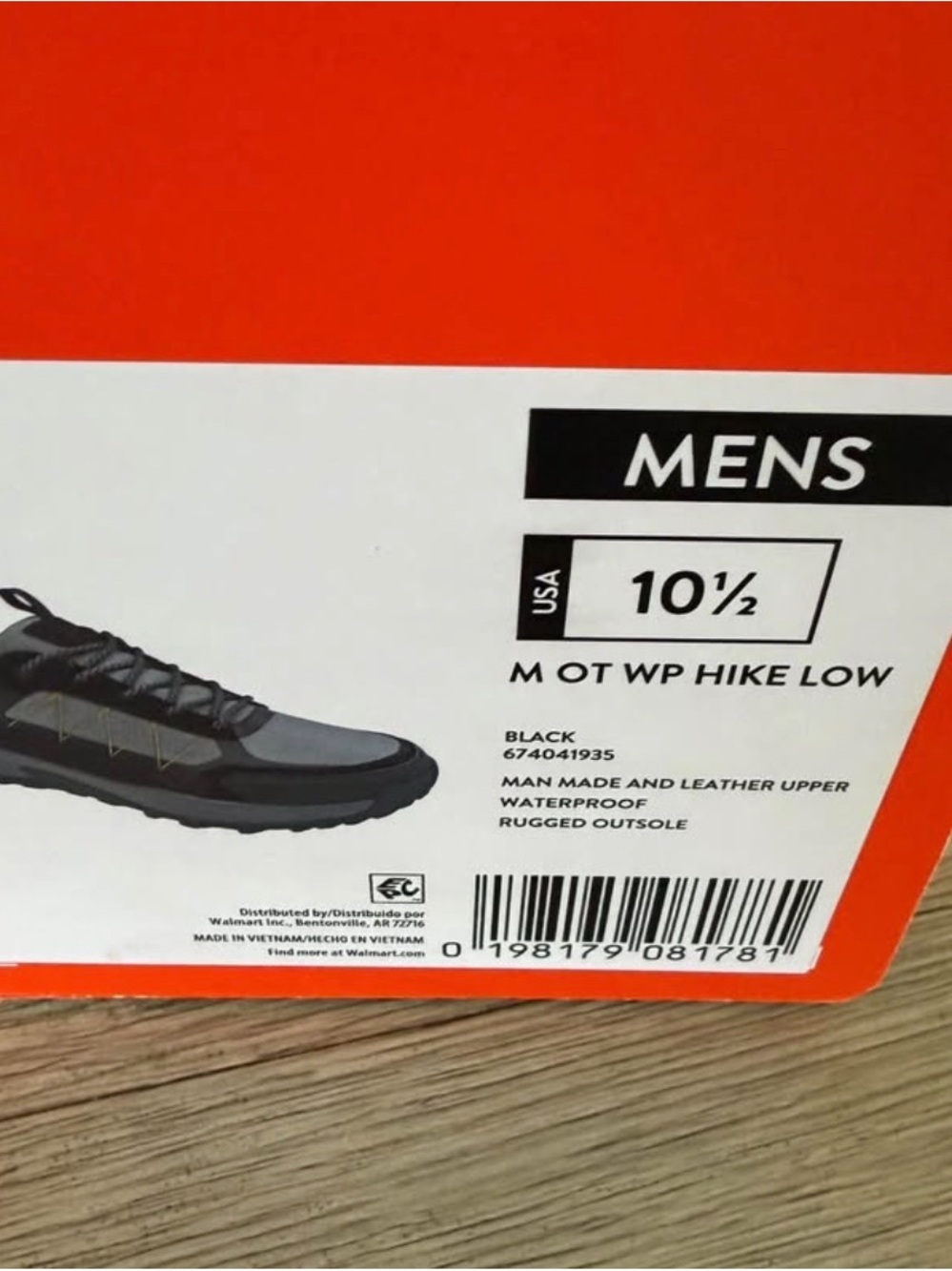 OZARK TRAIL OUTDOOR EQUIPMENT. Waterproof Hiking Shoes 10½ - Picture 4 of 7